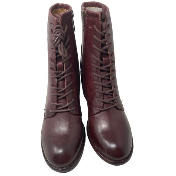 NEW Patricia Nash Sicily Merlot Women's Size 8.5 Boots Block Heel Leather - Picture 2 of 11